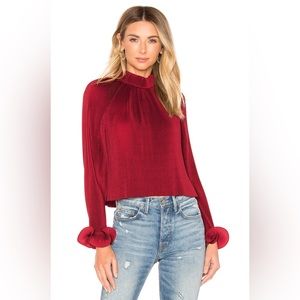 NWT TIBI Pleated Cropped Top Blouse